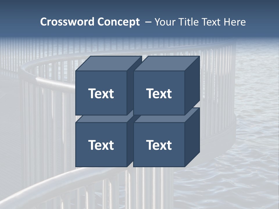 Railing Over The Water PowerPoint Template