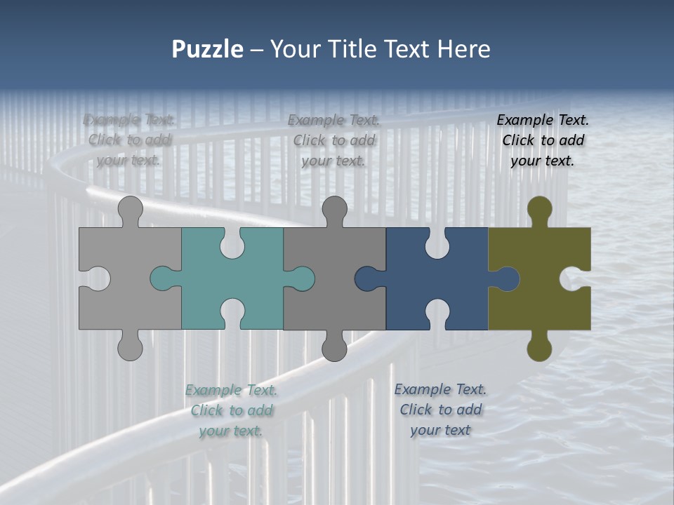 Railing Over The Water PowerPoint Template