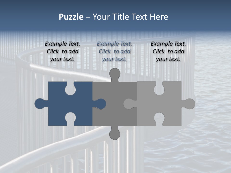 Railing Over The Water PowerPoint Template