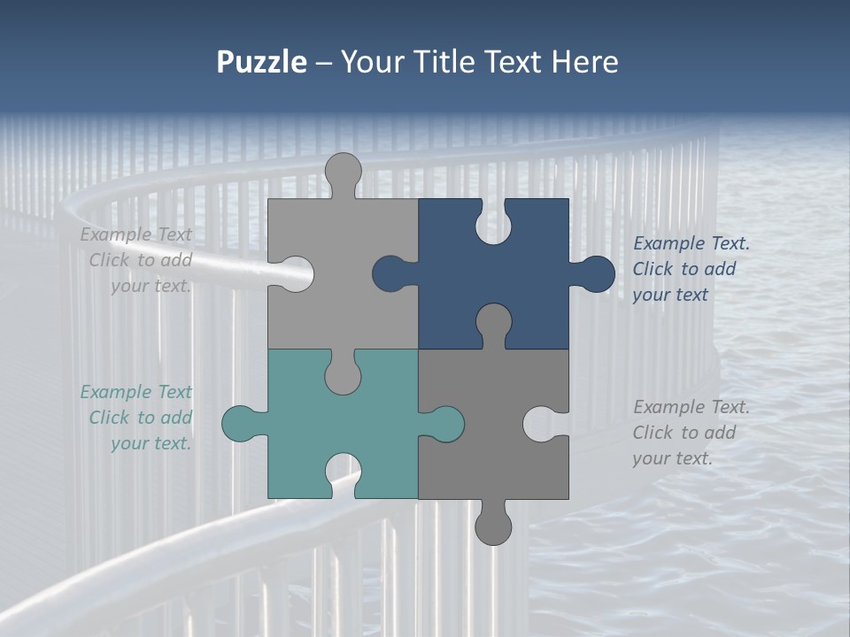 Railing Over The Water PowerPoint Template