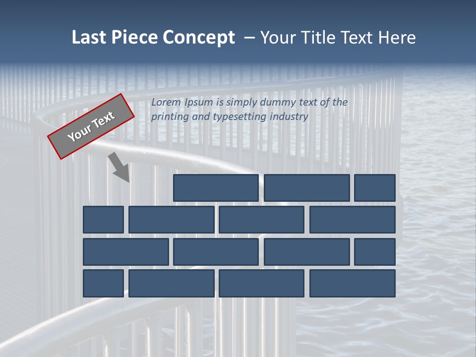 Railing Over The Water PowerPoint Template