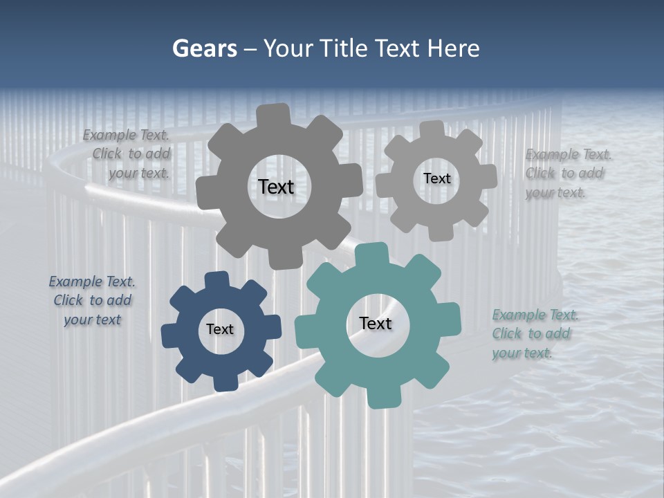 Railing Over The Water PowerPoint Template