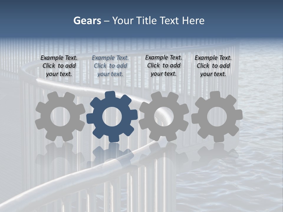 Railing Over The Water PowerPoint Template