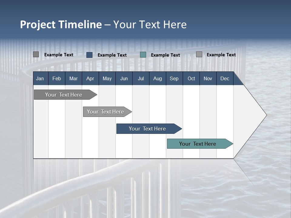 Railing Over The Water PowerPoint Template