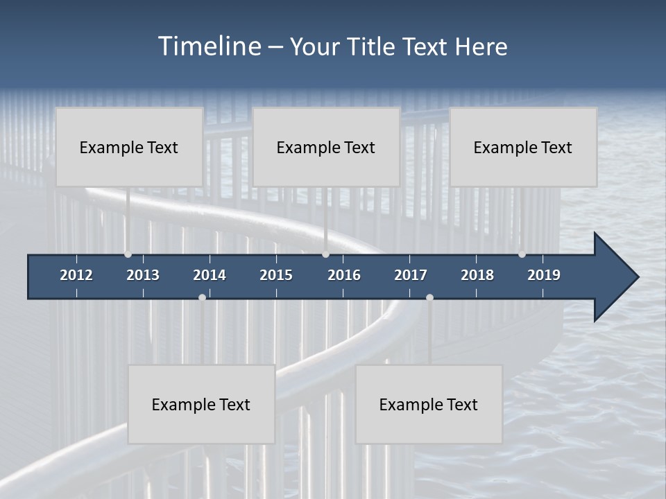 Railing Over The Water PowerPoint Template