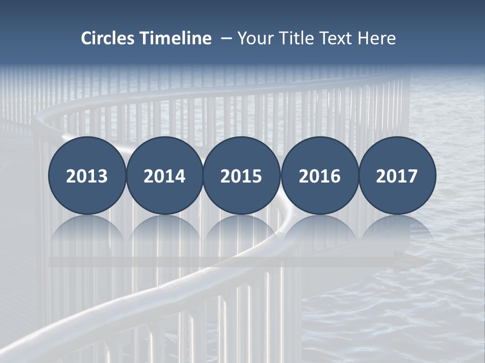 Railing Over The Water PowerPoint Template