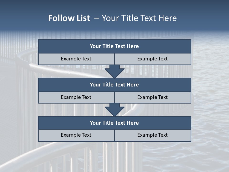 Railing Over The Water PowerPoint Template
