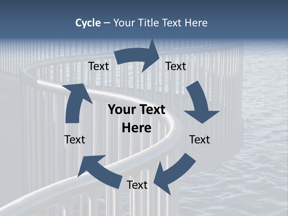 Railing Over The Water PowerPoint Template