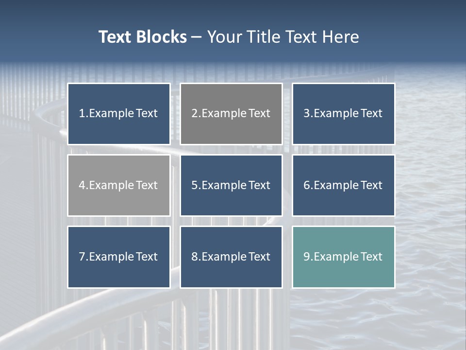 Railing Over The Water PowerPoint Template