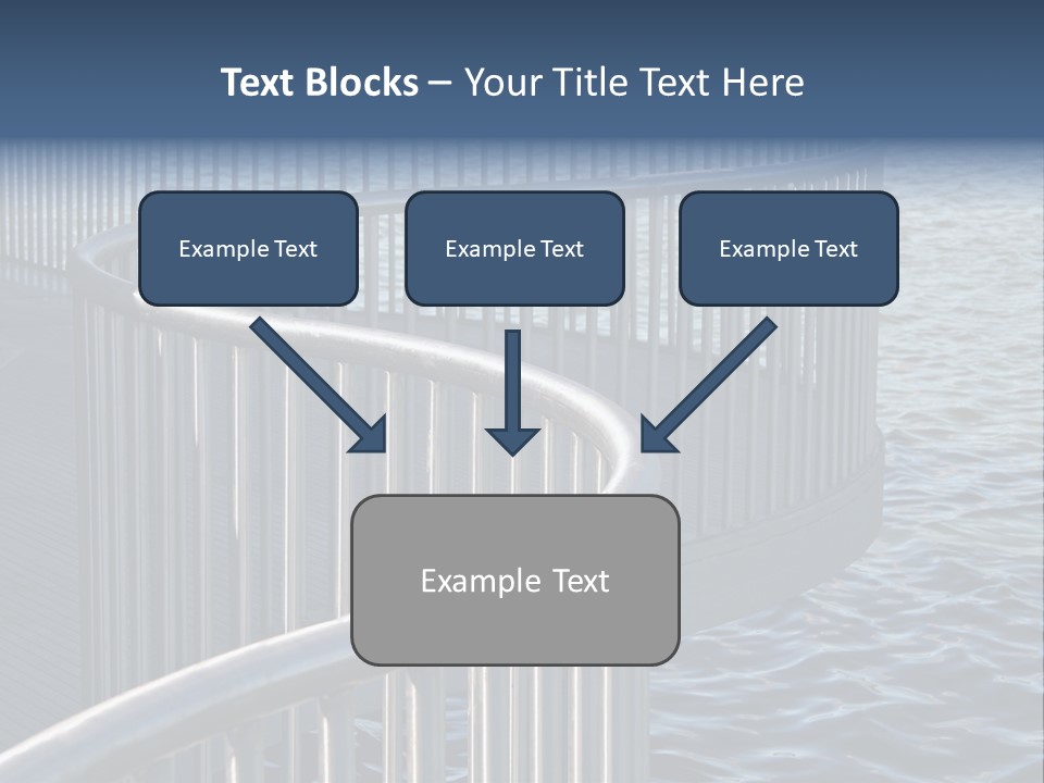 Railing Over The Water PowerPoint Template