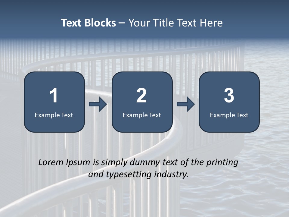 Railing Over The Water PowerPoint Template