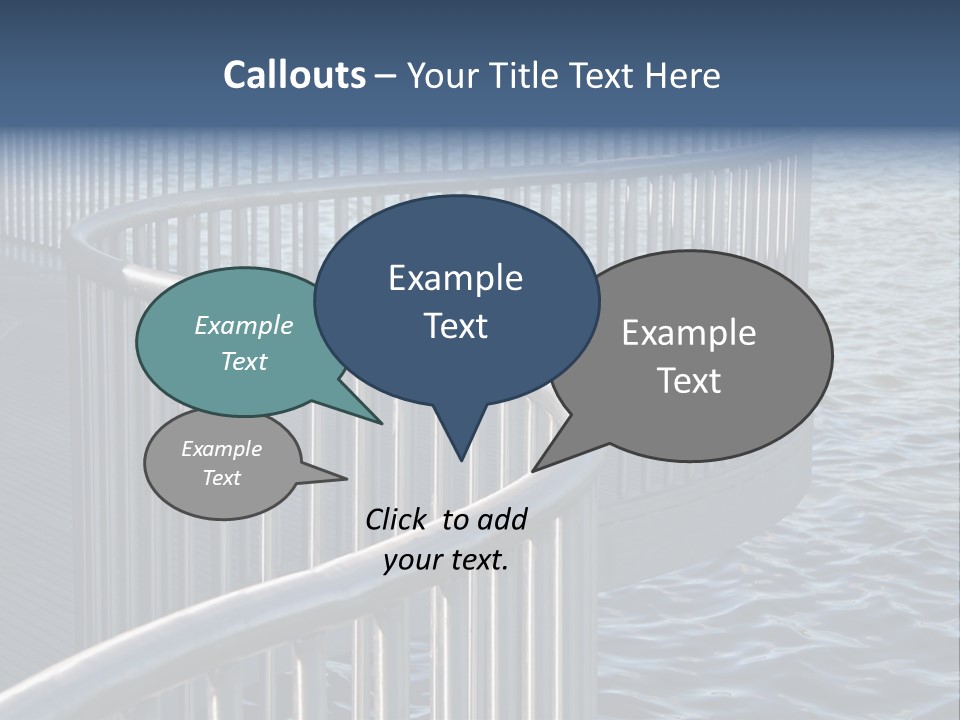 Railing Over The Water PowerPoint Template