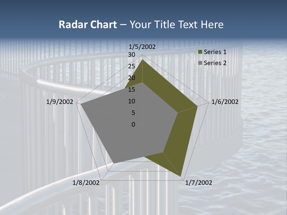 Railing Over The Water PowerPoint Template