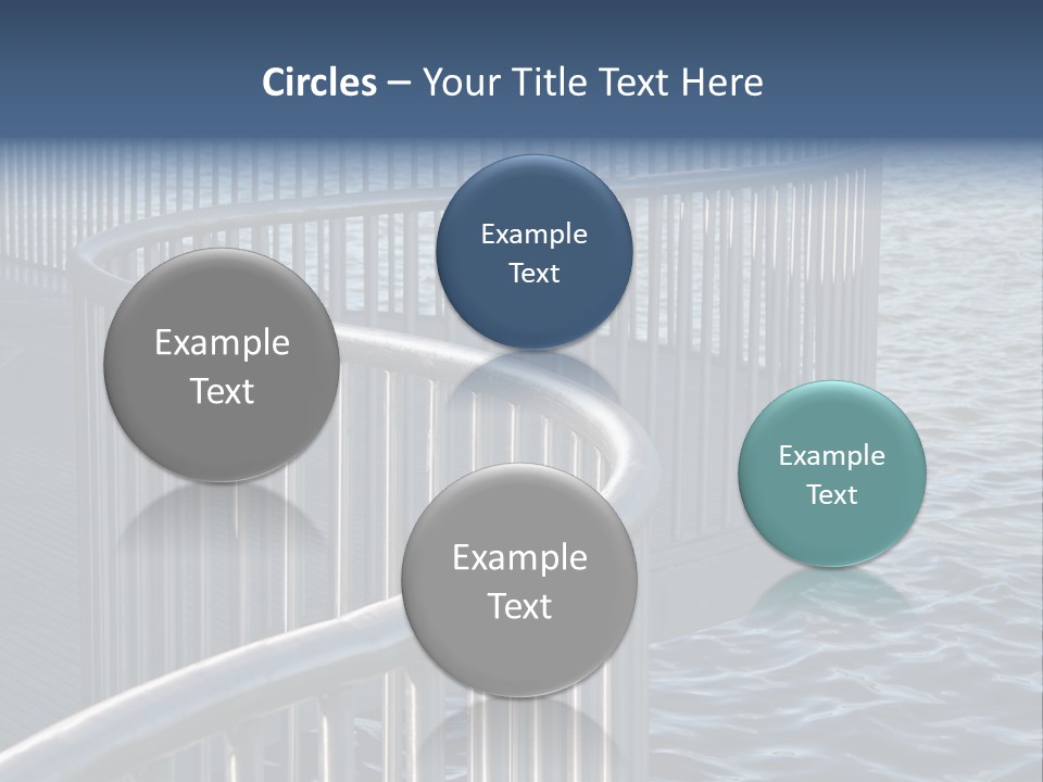 Railing Over The Water PowerPoint Template