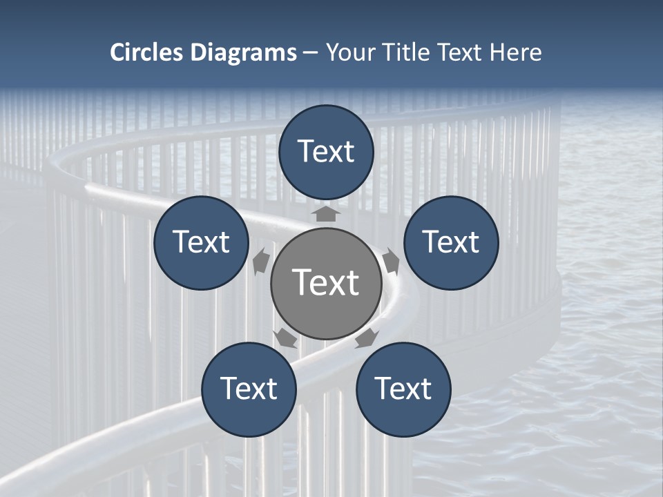 Railing Over The Water PowerPoint Template