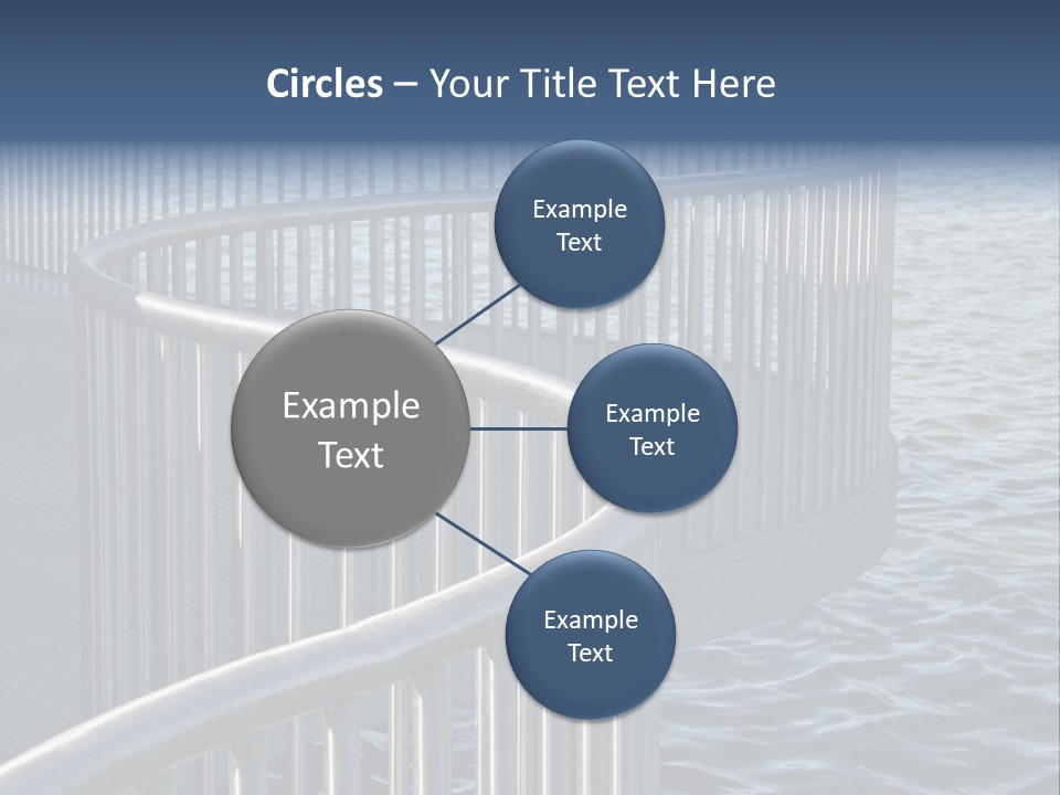 Railing Over The Water PowerPoint Template