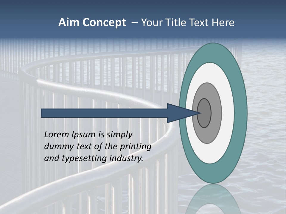 Railing Over The Water PowerPoint Template