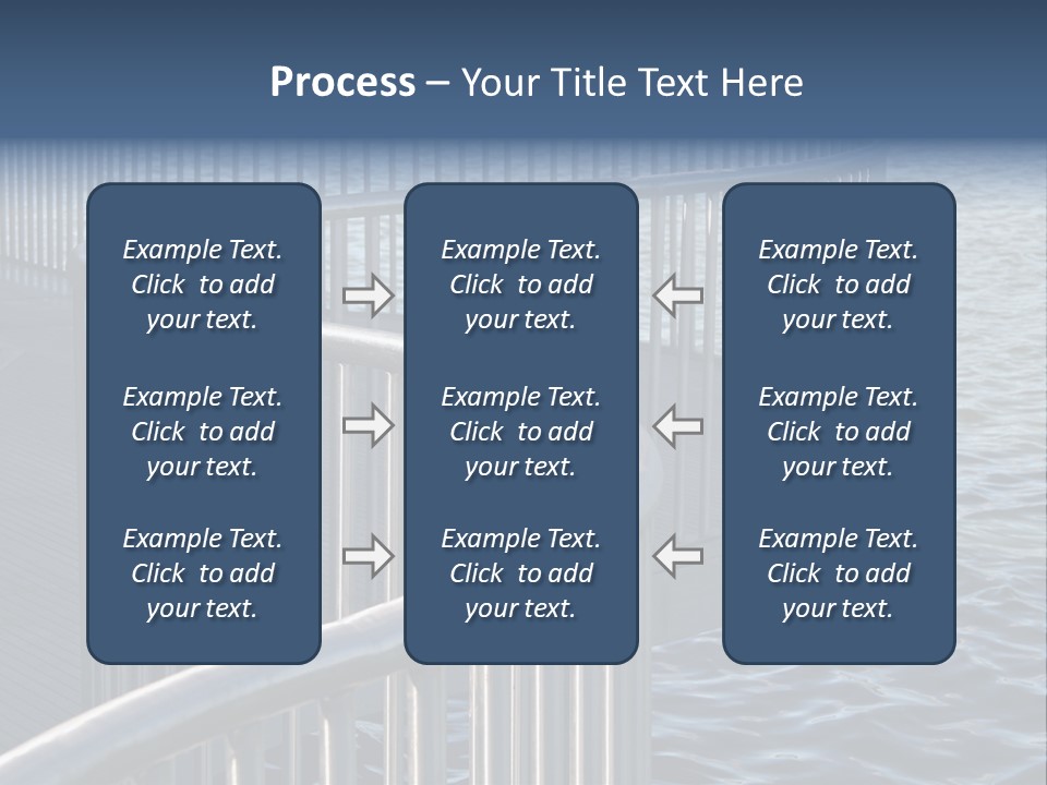 Railing Over The Water PowerPoint Template