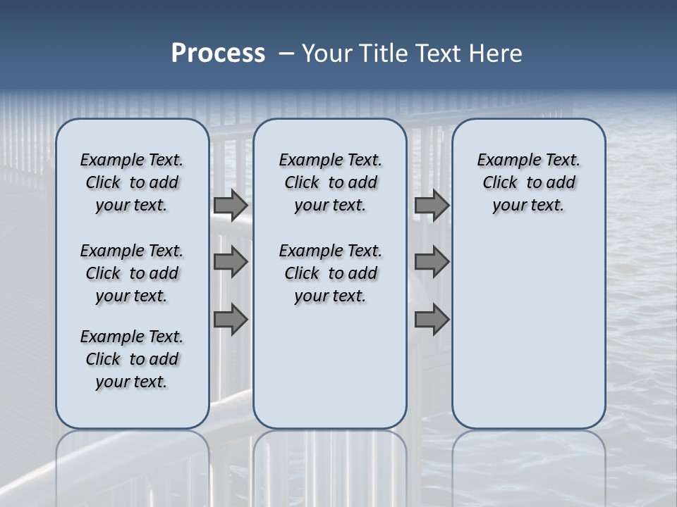 Railing Over The Water PowerPoint Template