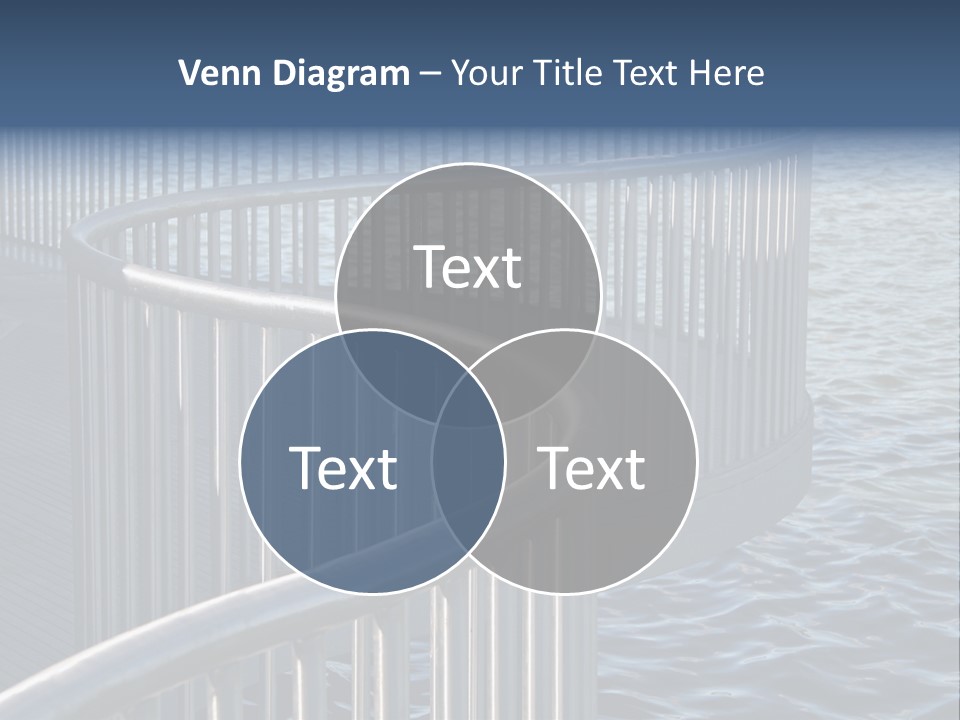 Railing Over The Water PowerPoint Template