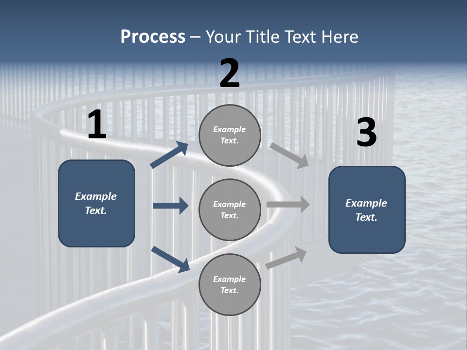 Railing Over The Water PowerPoint Template