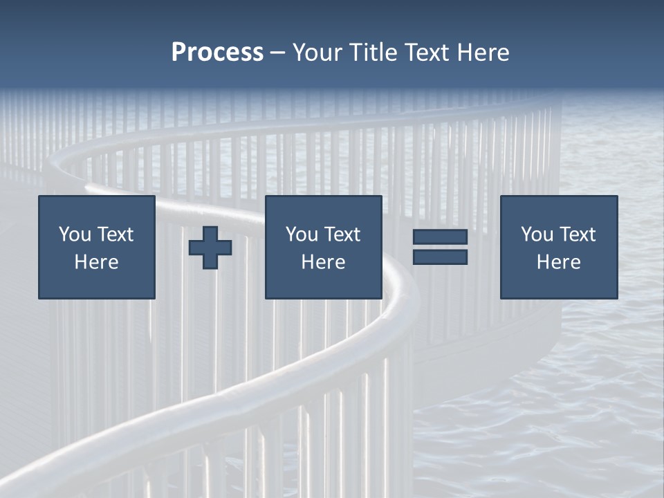 Railing Over The Water PowerPoint Template