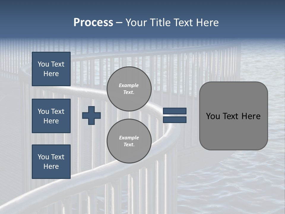 Railing Over The Water PowerPoint Template
