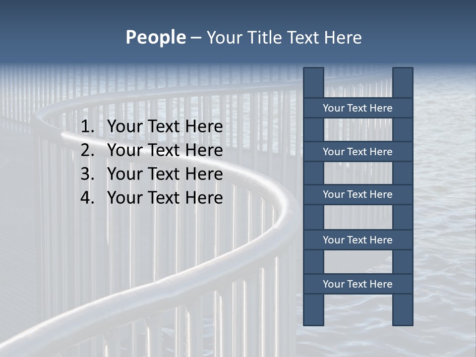 Railing Over The Water PowerPoint Template