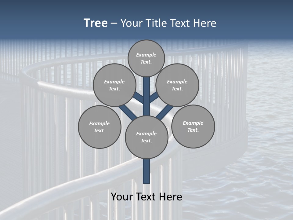 Railing Over The Water PowerPoint Template