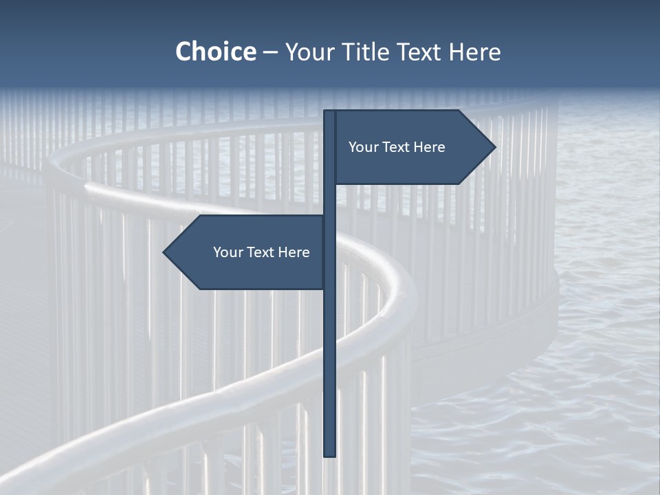 Railing Over The Water PowerPoint Template