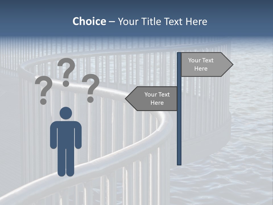 Railing Over The Water PowerPoint Template