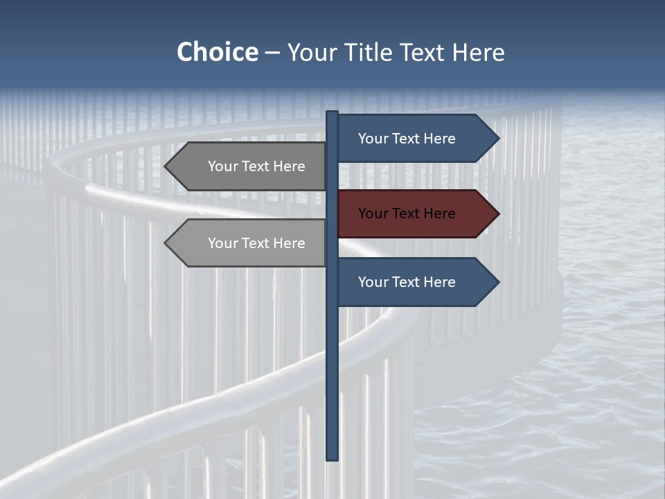 Railing Over The Water PowerPoint Template
