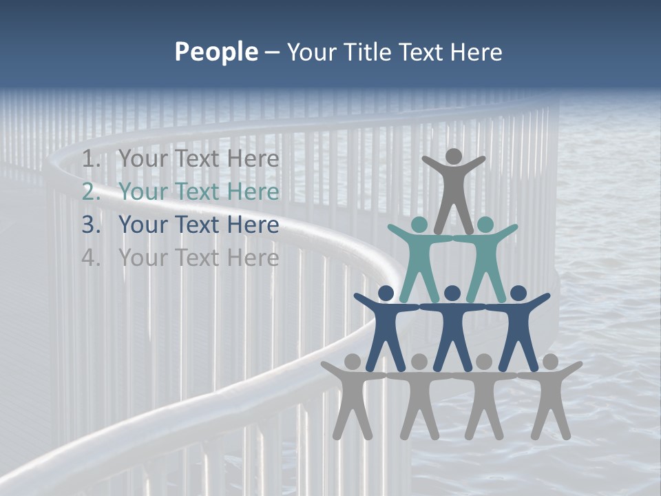 Railing Over The Water PowerPoint Template