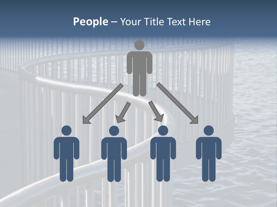 Railing Over The Water PowerPoint Template