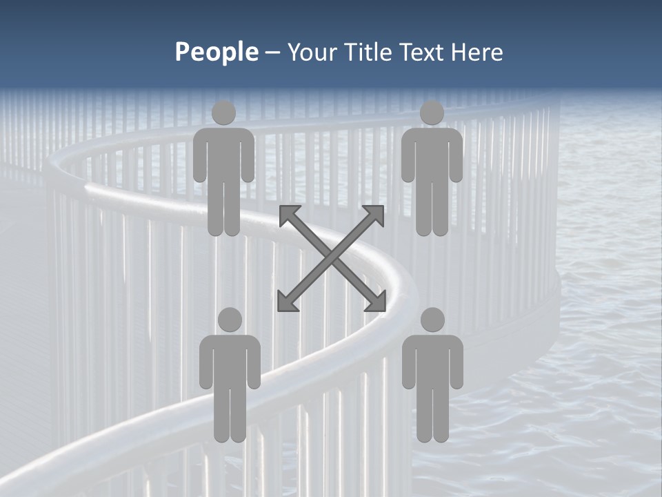 Railing Over The Water PowerPoint Template