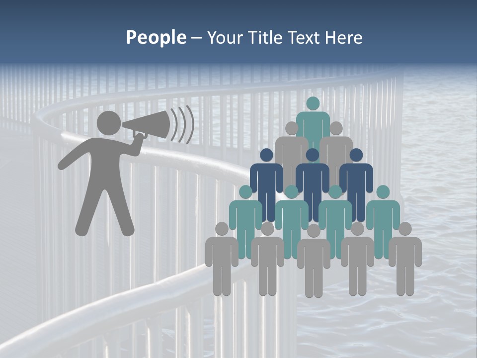 Railing Over The Water PowerPoint Template