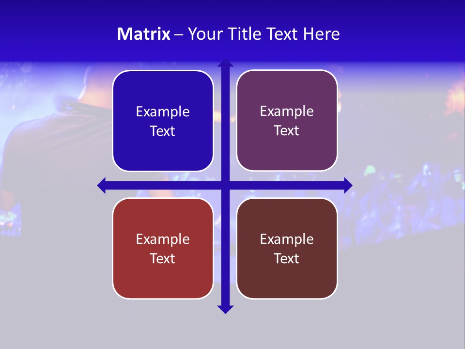 A Dj Performing In Front Of A Crowd Of People PowerPoint Template
