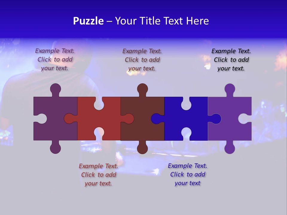 A Dj Performing In Front Of A Crowd Of People PowerPoint Template