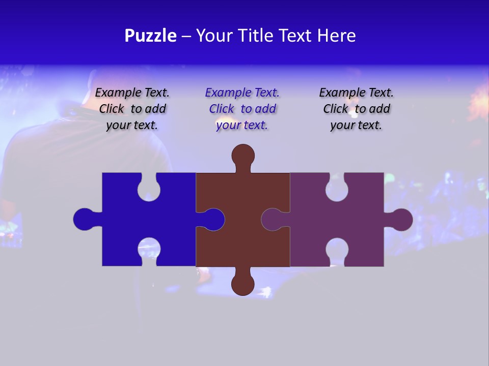 A Dj Performing In Front Of A Crowd Of People PowerPoint Template