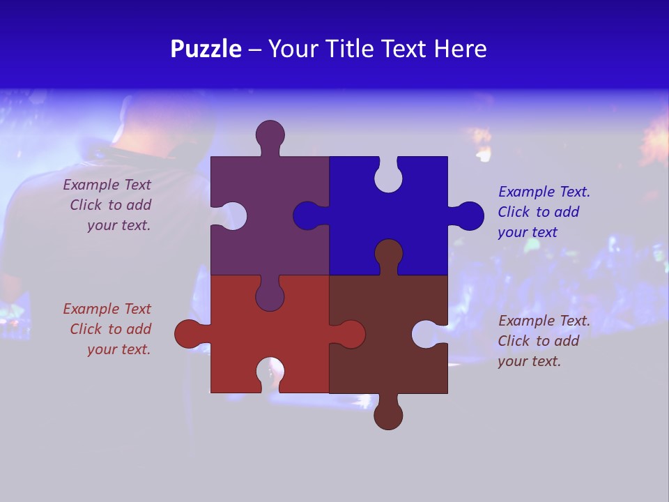 A Dj Performing In Front Of A Crowd Of People PowerPoint Template