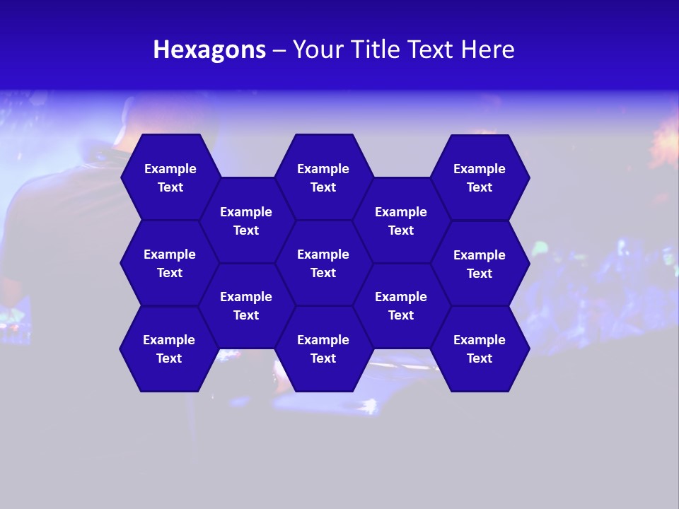 A Dj Performing In Front Of A Crowd Of People PowerPoint Template