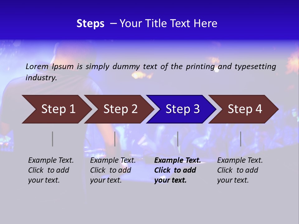 A Dj Performing In Front Of A Crowd Of People PowerPoint Template