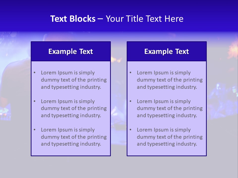 A Dj Performing In Front Of A Crowd Of People PowerPoint Template