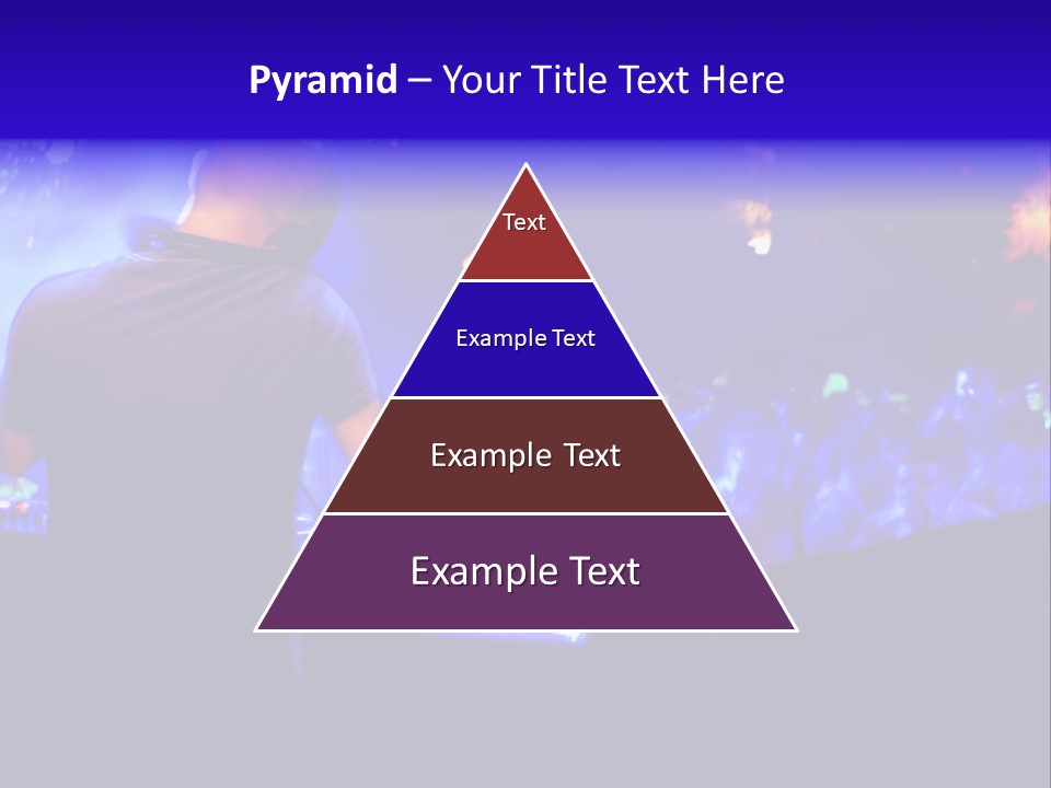 A Dj Performing In Front Of A Crowd Of People PowerPoint Template