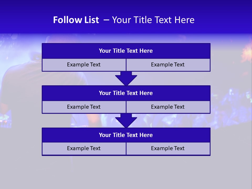 A Dj Performing In Front Of A Crowd Of People PowerPoint Template