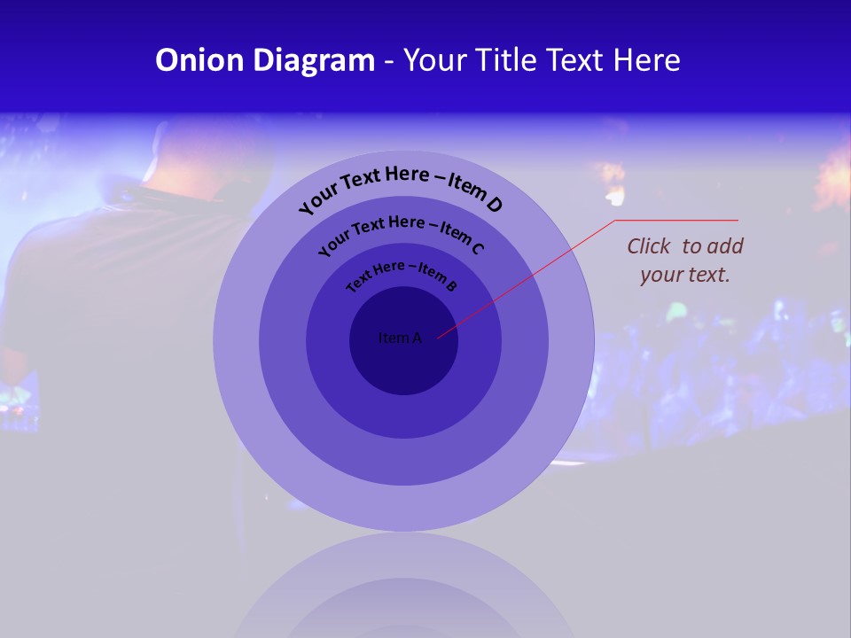A Dj Performing In Front Of A Crowd Of People PowerPoint Template