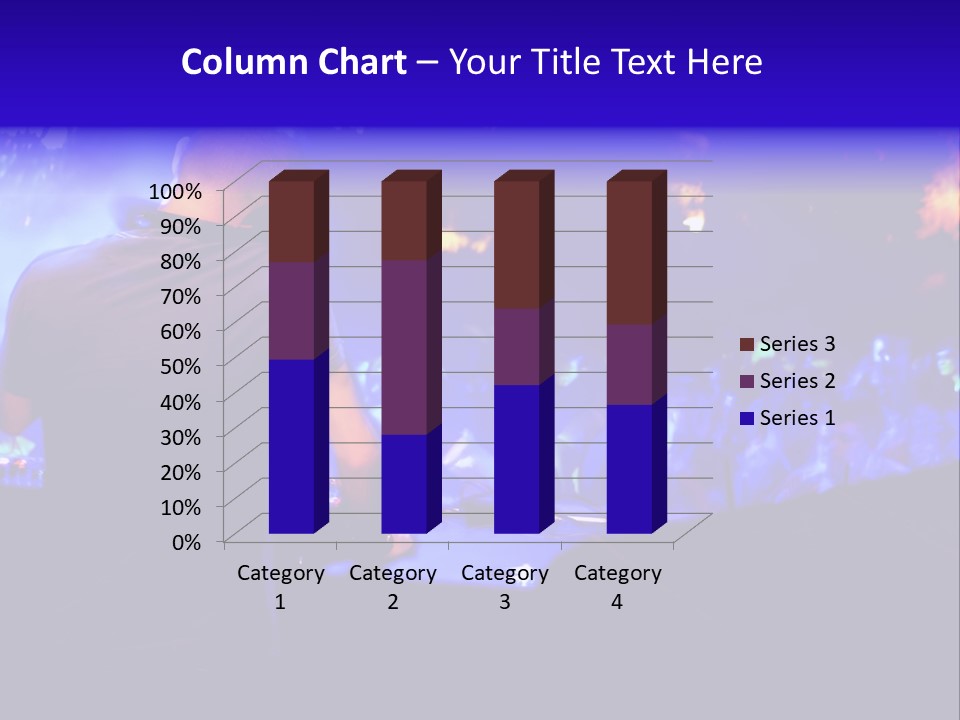 A Dj Performing In Front Of A Crowd Of People PowerPoint Template