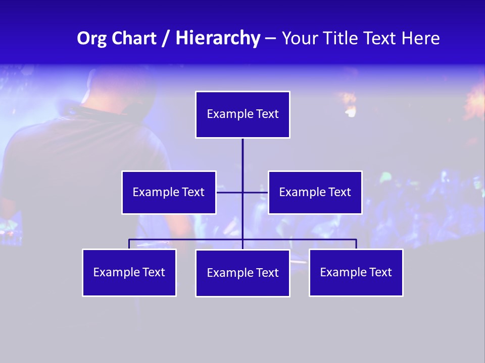 A Dj Performing In Front Of A Crowd Of People PowerPoint Template