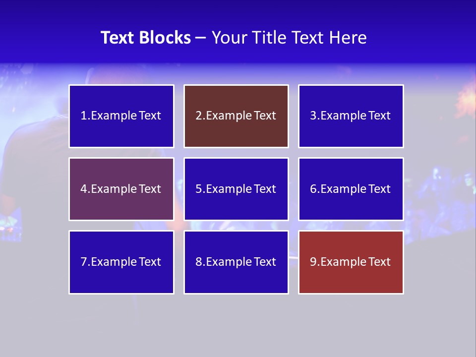 A Dj Performing In Front Of A Crowd Of People PowerPoint Template