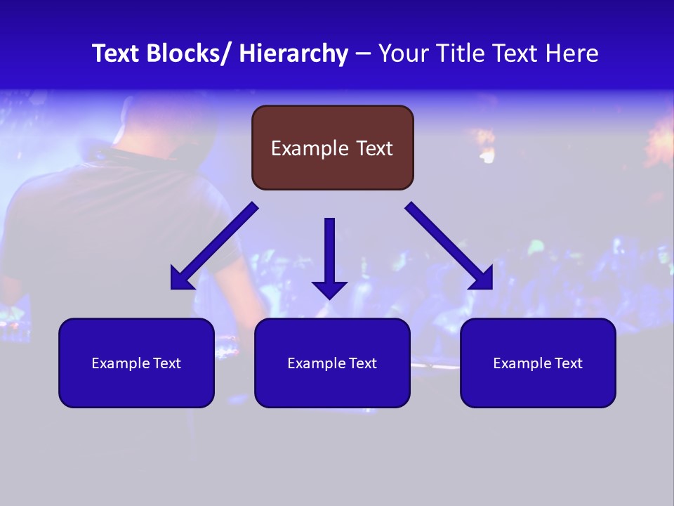 A Dj Performing In Front Of A Crowd Of People PowerPoint Template